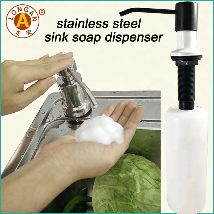 Kitchen Products Foam Lotion Hand Soap Packaging Satin Sink Foam Soap Dispenser Bottle With Metal Pump Factory China