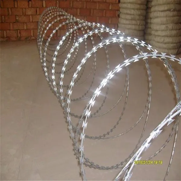 low price concertina razor barbed wire Stainless Steel PVC Galvanized Barbed Wire for Sale