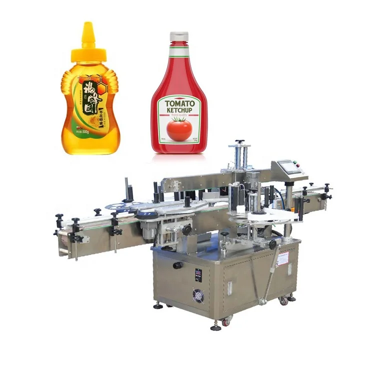 JB-ST100 Hot selling flat Up and down hexagonal bottle labeling machine