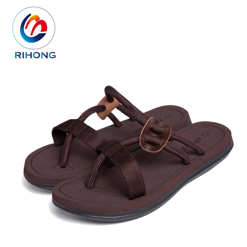 China professional manufacturer classic colorful men women eva flat flip flop old navie