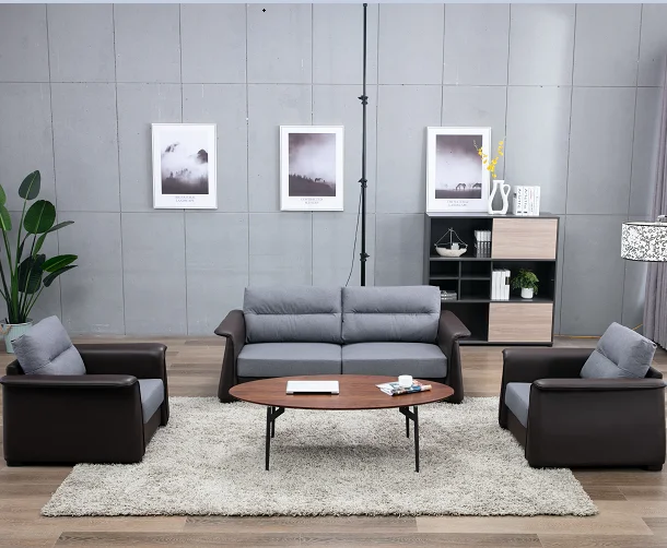 
David HL-8079 New design commercial office reception sofa leather office sofa set 