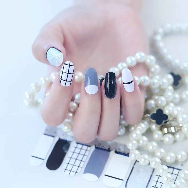 Huizi New gel nail polish sticker custom nail wraps 2022