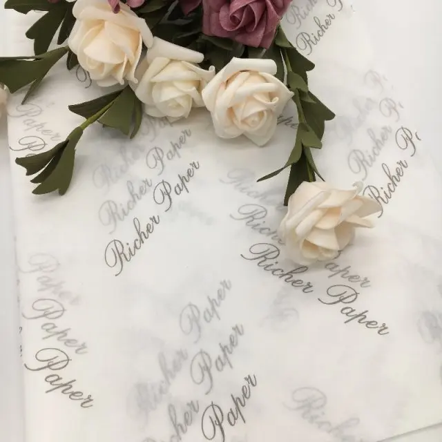 
Custom printed logo gift wrapping paper clothing tissue paper 