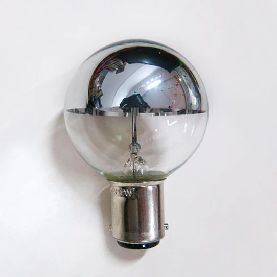 G40 24v 25w warm white shadow less surgery nickel brass half silver incandescent light bulb