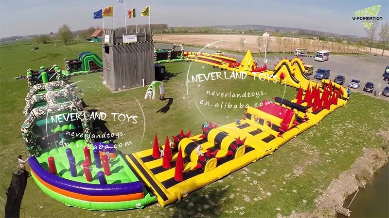 
Crazy game inflatable 5k obstacle course,adult inflatable obstacle course for sale 
