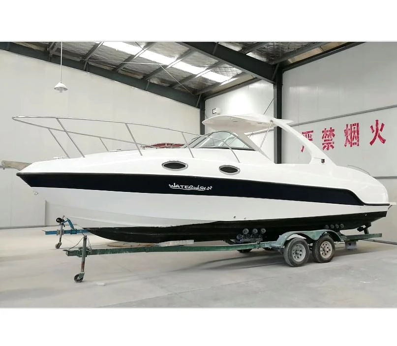 WATERWISH QD 27 CABIN Fiberglass High Speed Yacht Boat