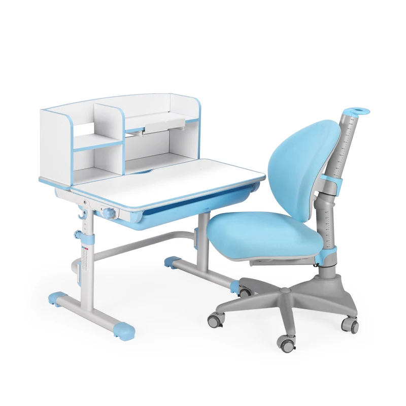 2020 New design Bookcase with kids study table elemetary children furniture