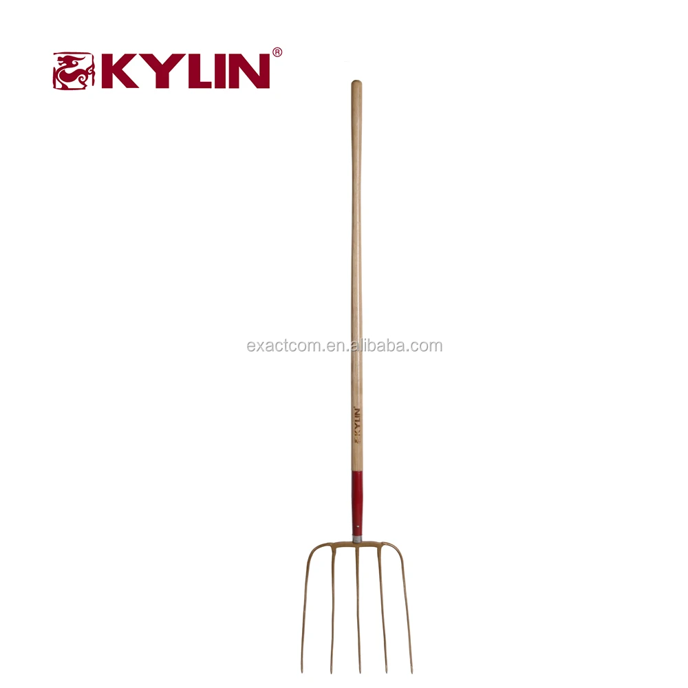 Садовые инструменты, деревянная длинная ручка, кованая вилка для навоза