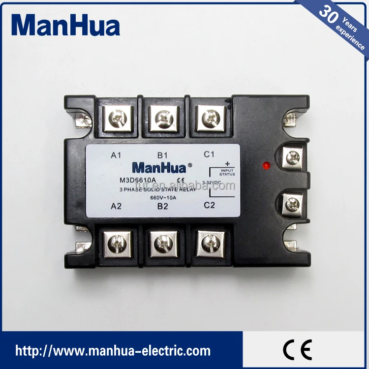 Crydom тип трехфазный ПОСТОЯННОГО ТОКА в ПЕРЕМЕННЫЙ 3-32VDC 10A твердотельные реле/сср реле с CE