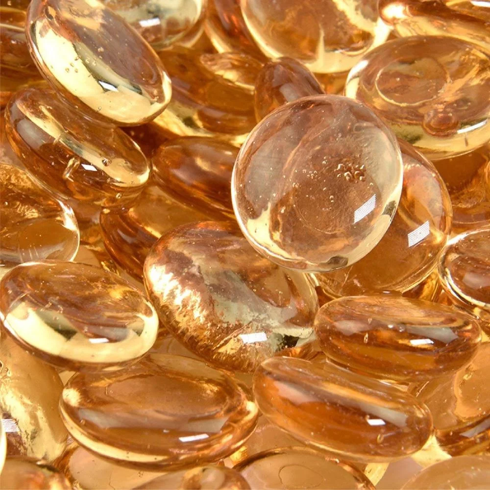 Clear Shinny Pink Glass Beads