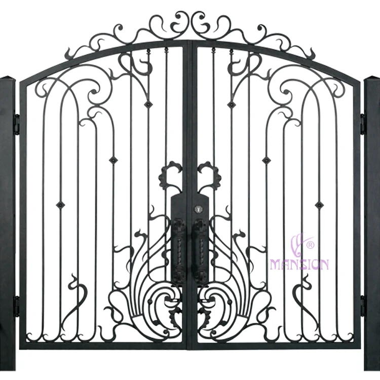 Fancy Design Iron Pipe Simple House Front Gate