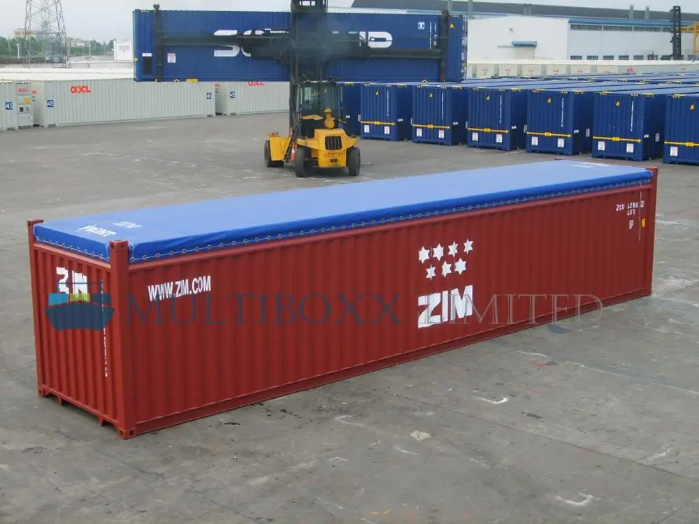 supply china custom pvc coated open top container tarpaulin