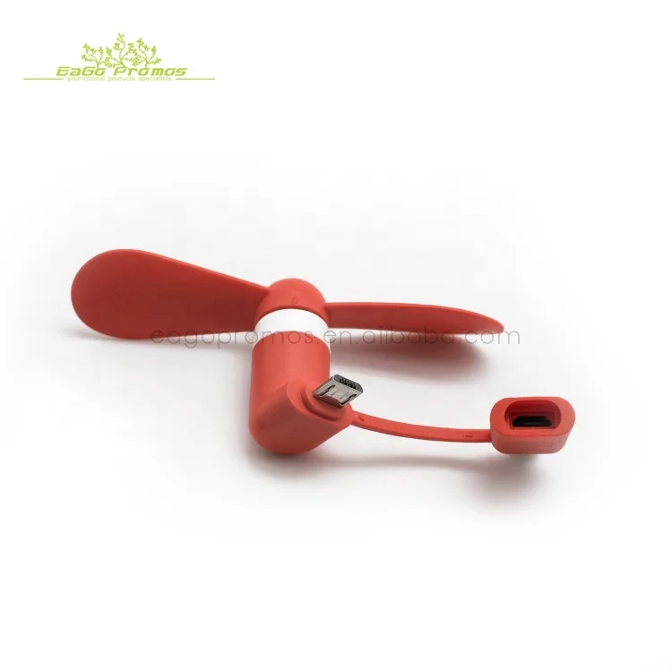 2019 Летние промо-акция дешевый товар Портативный 2 в 1 мобильный телефон мини-вентилятор с USB для iPhone и