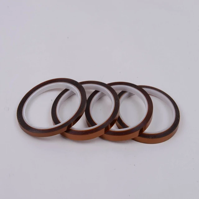 High-Temperature Insulation Adhesive Tape 5mm Width Single-Sided Silicon Hot Melt Masking Sublimation Blank Items Polyester PE