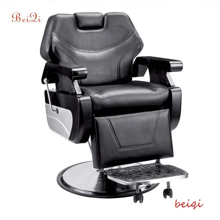 2019 Professional aluminum barber chair with round base salon finitures for specific use