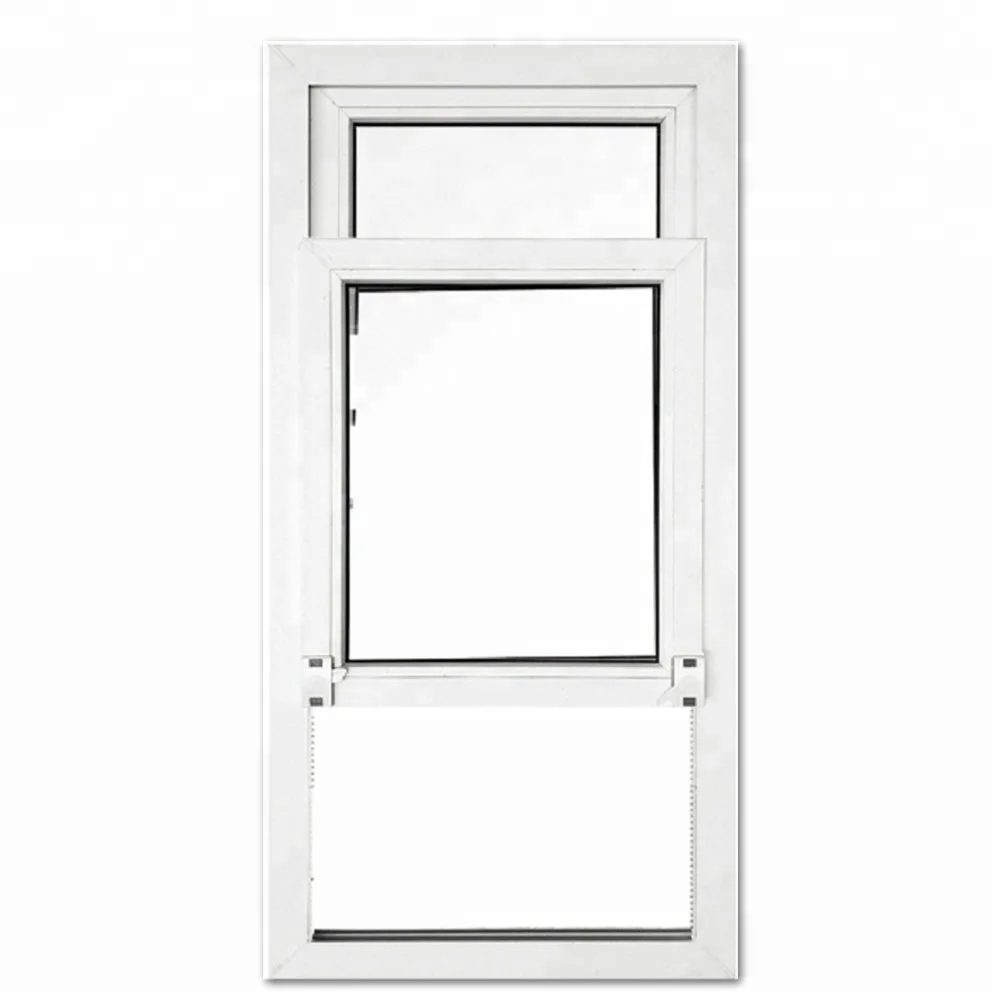 Hot Sale PVC Sliding Glass Window White Building Plastic Window