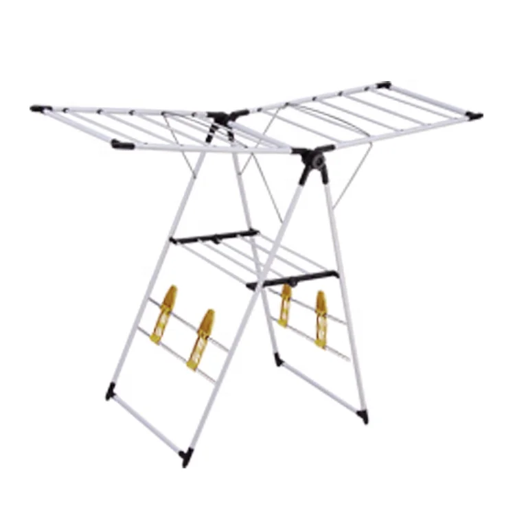 CKD Houseware Foldable Clothes Drying Rack Cloth Dryer With Wings