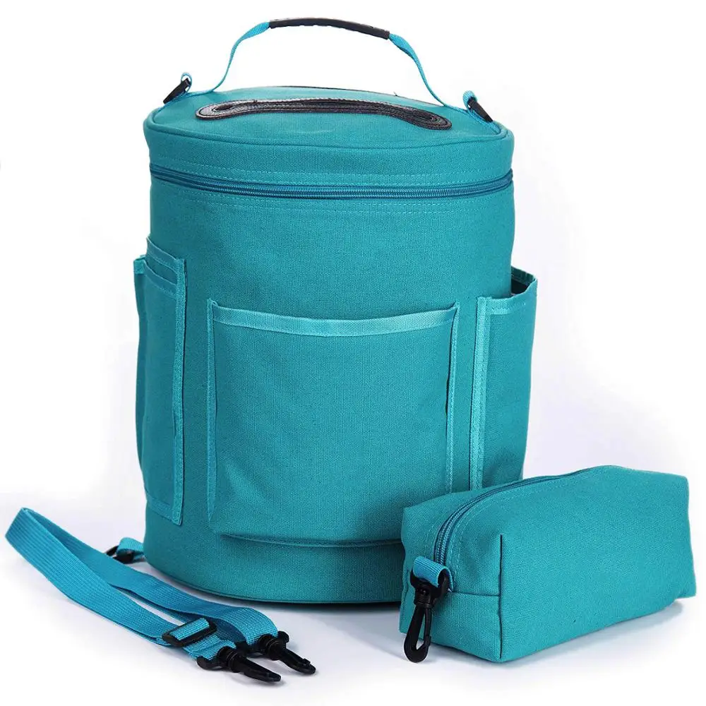 
 Сумка для вязания, прочная Холщовая Сумка из пряжи, органайзер для пряжи, сумка для вязания крючком  