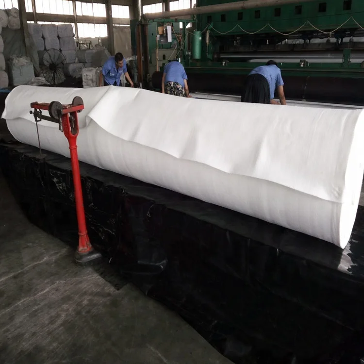 polyester staple fiber non woven geotextile 300g/sqm geotextile fabric price