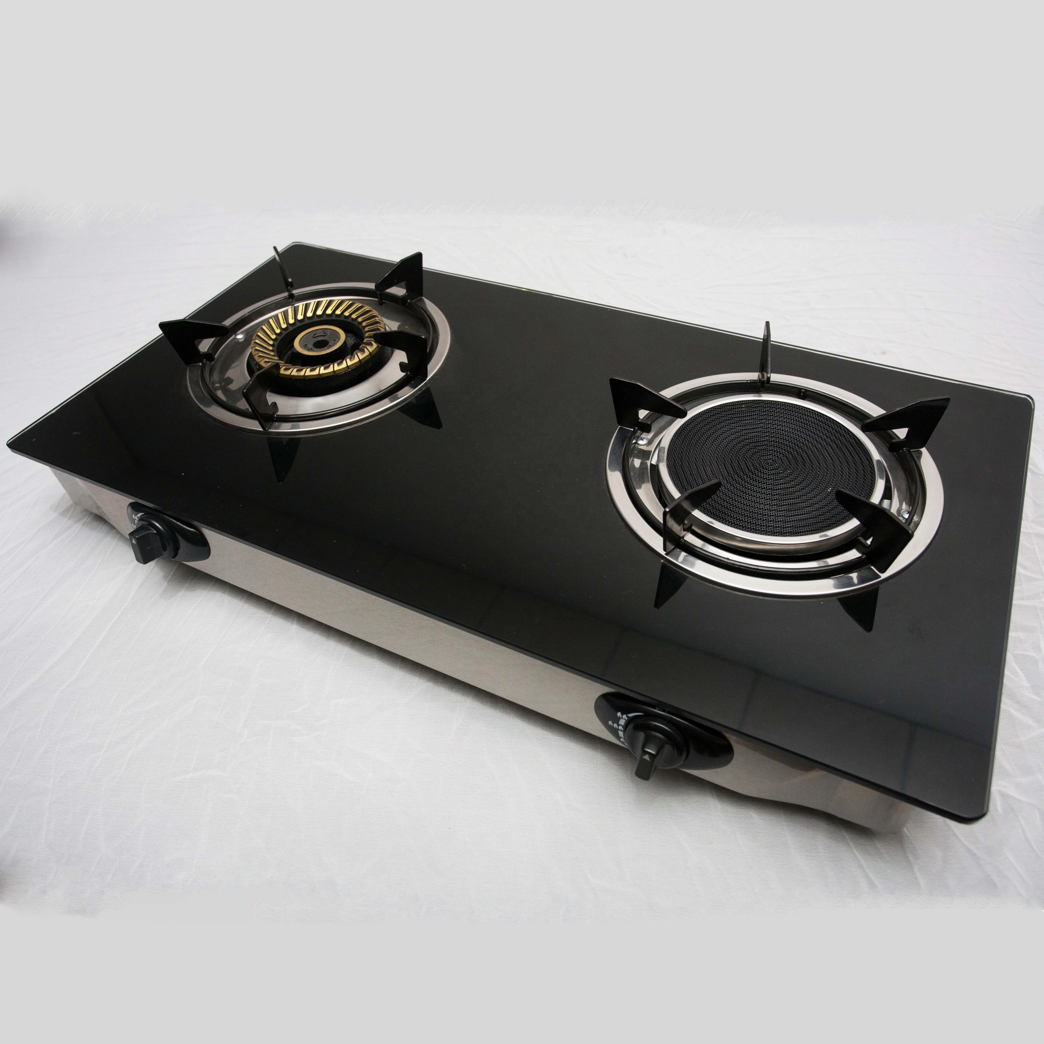 Factory wholesale double burner gas stove for home use  DGC-215AG