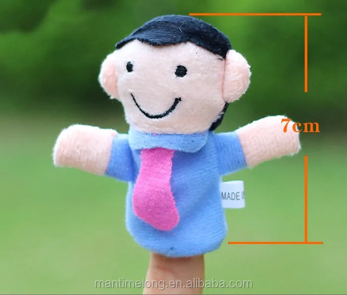 Family Plush cloth art finger puppets hand puppets toys parent-child
