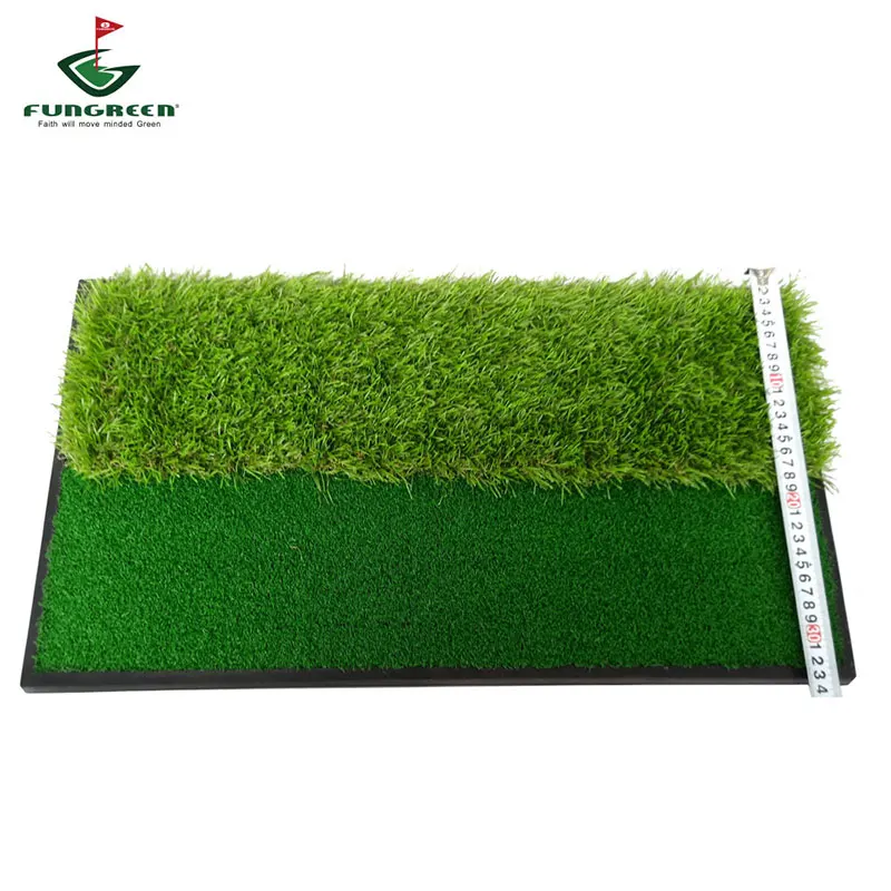 Tri-turf Hitting Mat With Heavy Duty Rubber Base 60*33cm Mini Golf Mat