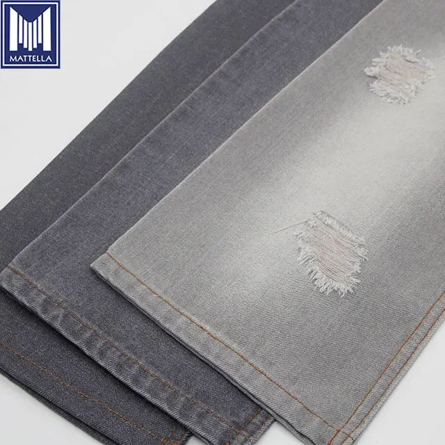 226G non stretch 11.5oz 75% cotton 25% polyester blended TC slub denim fabric for men jeans jackets