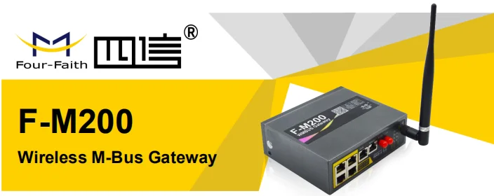 F-R100WM Wireless M-Bus gateway ethernet with SIM slot support Modbus for AMR and remote meter reading