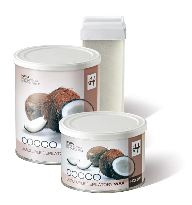 Профессиональный мягкий воск, произведенный в Италии, для всего тела, рисовый крем, депиляционный воск, кокос