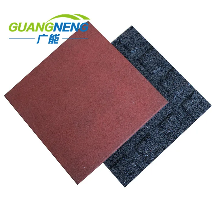 Kindergarten Park Rubber Mats Playground 50*50*3 cm Recycled Rubberized Flooring