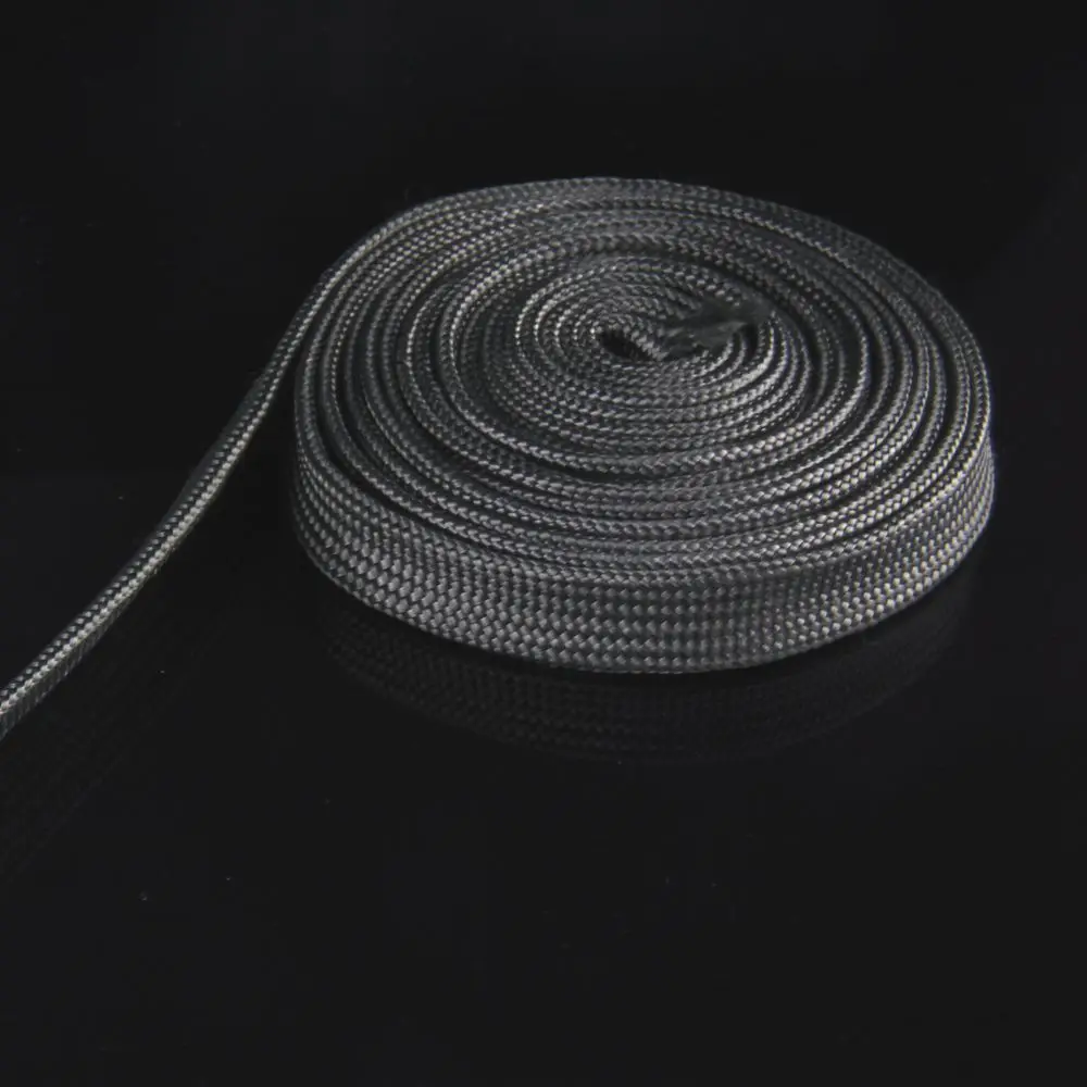 Высококачественный плетеный рукав из углеродного волокна для проводов