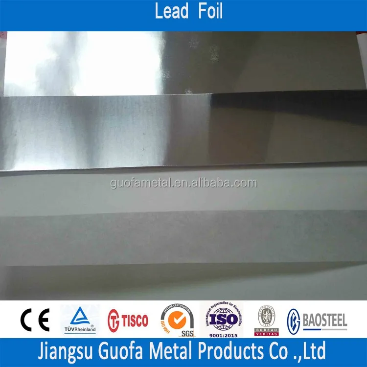 0.085mm 0.09mm 0.095mm 0.1mm 99.997% Pure Lead Acid Battery Plate  Foil