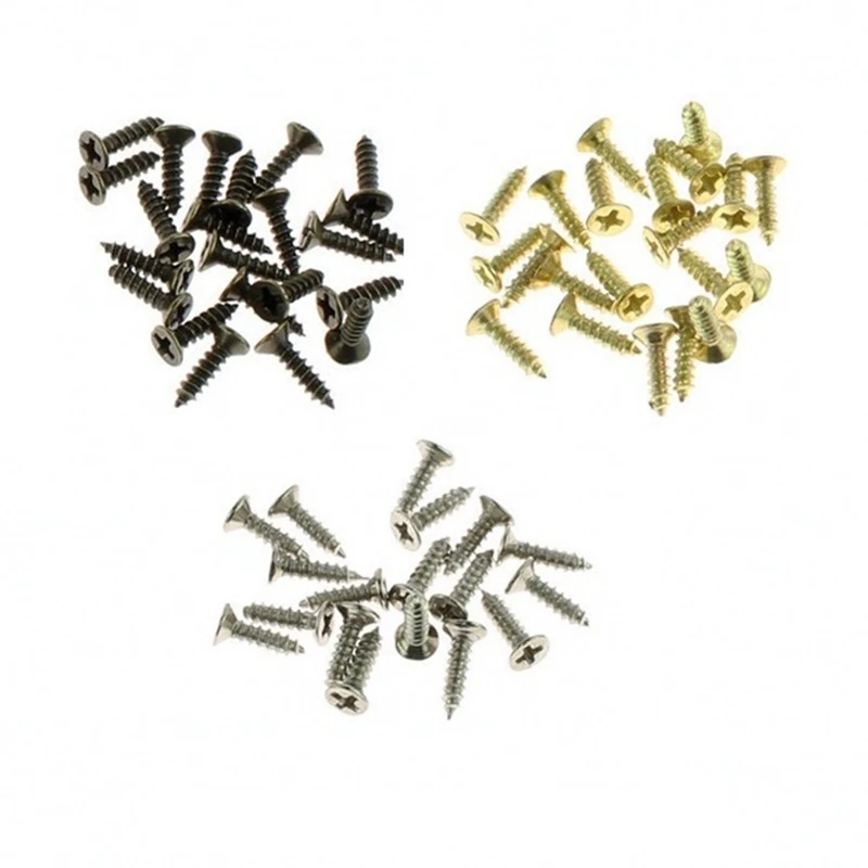 M2*8mm  5000pcs PACK Silver Bronze Brass Black Screws For Wooden Furniture case Box fix Hinge metal