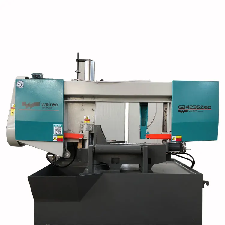 
Horizontal Hydraulic Cylinder Metal Industrial Rotary Angle Band Saw Cutting Machine 