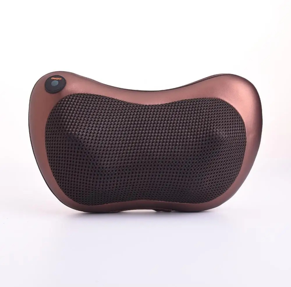 Портативная 3D подушка для глубокого массажа шиацу электрическая спины и шеи с подогревом дома офиса автомобиля