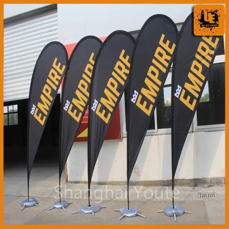 Outdoor advertising table flag pole wooden sign holder