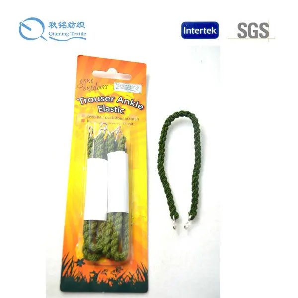 OEM Elastic Boot Straps, Boot Bands with Hook, Elastic Twisted Cord