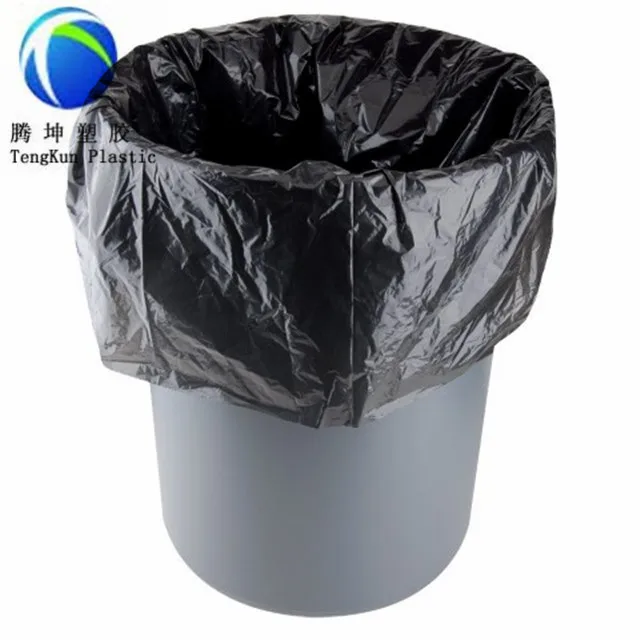HDPE/LDPE black garbage bag heavy duty garbage bag 55 gallon biodegradable garbage bag