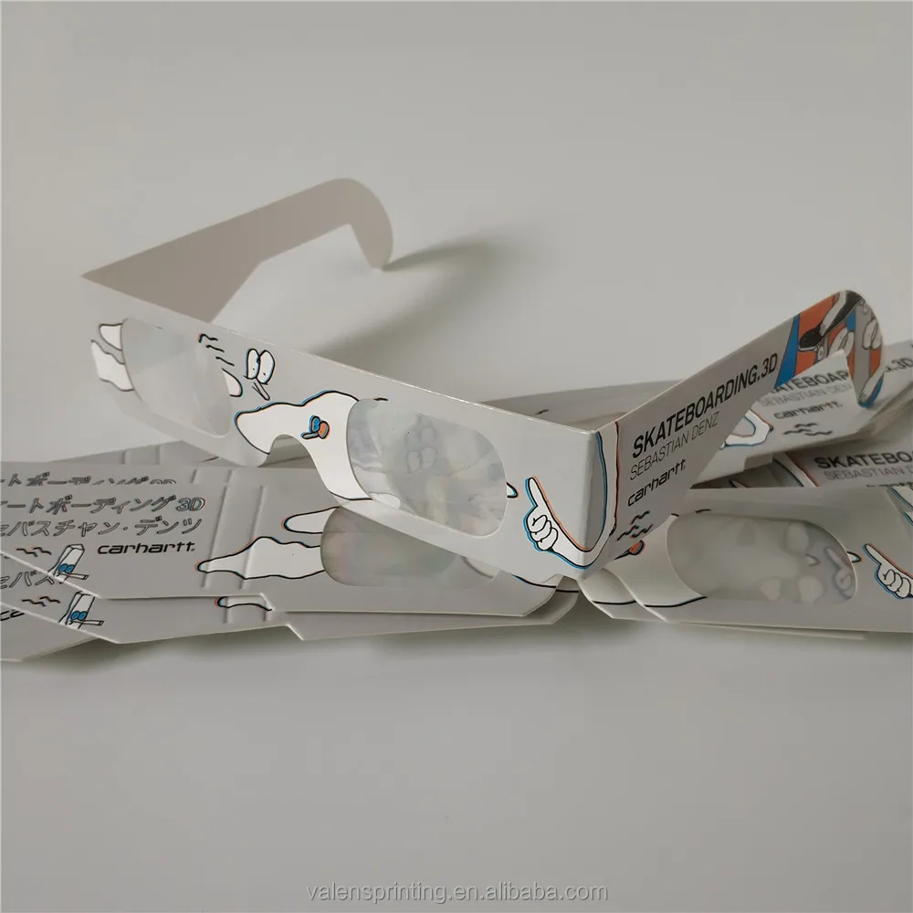 Customized Printed Paper 3D Firework Diffraction Glasses