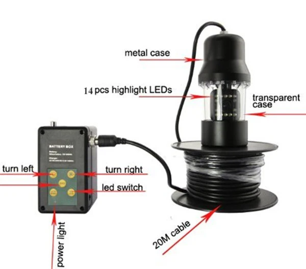 cctv underwater fishing video camera with built in dvr & 700tvl ccd sensor