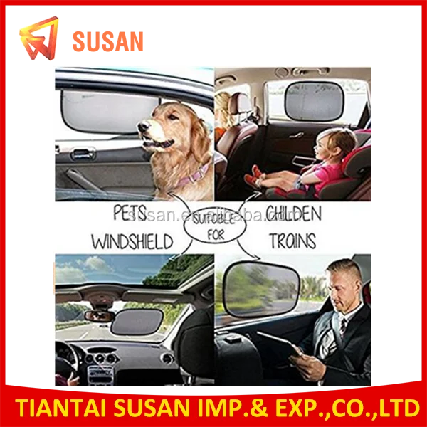 
Car Sun Shade For Side And Rear Window 4 Pack Car Sunshade Protector Baby Kids Pets Block UV Rays Easy To Install 