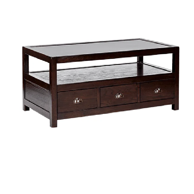 Living Room Antique Brown Tea Table With Drawer