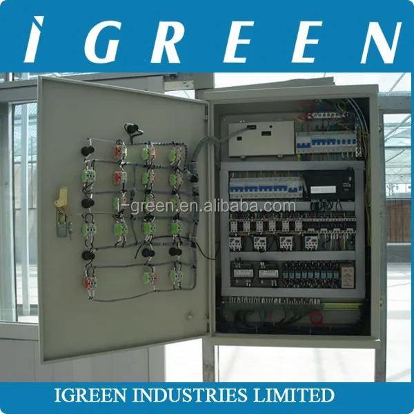 Commercial intelligent glass greenhouse for sale