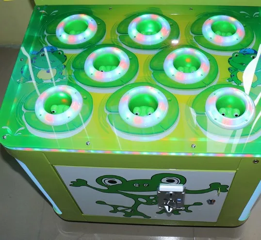Coin Operated 2 Players Frog Jump Whac-A-Mole Arcade Indoor Sports Naughty Beat Beans Games Machine For Sale