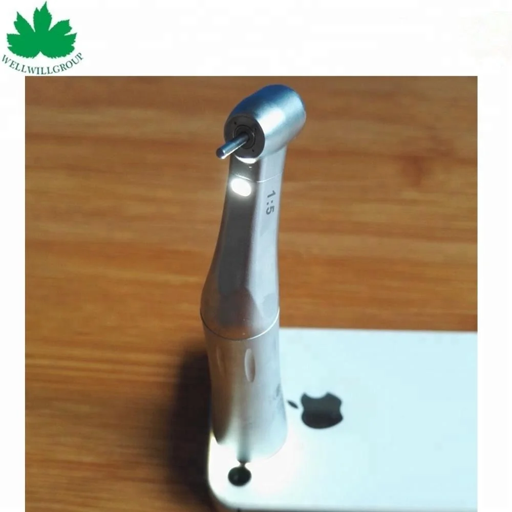 Красное кольцо 1:5 контр-угол светодиодная скорость увеличивающая внутренний канал стоматологический