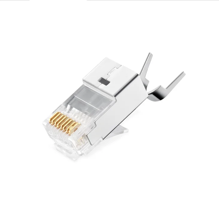 Network Cable Crimp Connector RJ45 Plug Shielded FTP 8P8C Cat6a Cat7 RJ45 Connector
