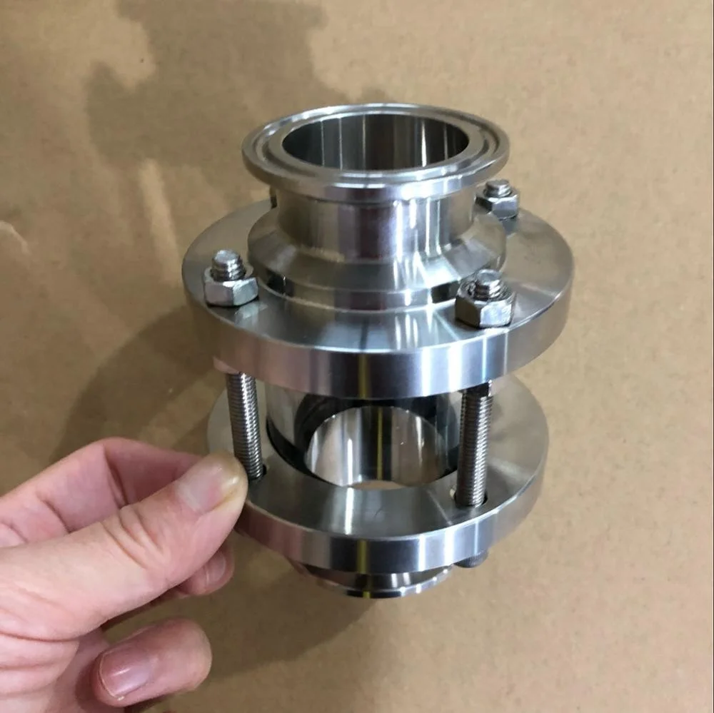 Stainless Steel Tri Clamp 12inch Short Pipe Sight Glass use for closed Loop extractors