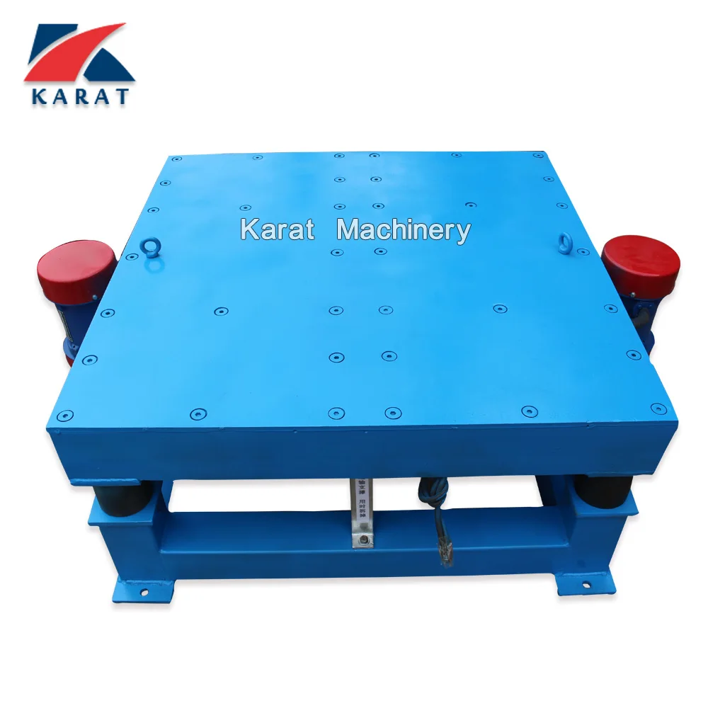 High frequency small concrete vibrating table machine