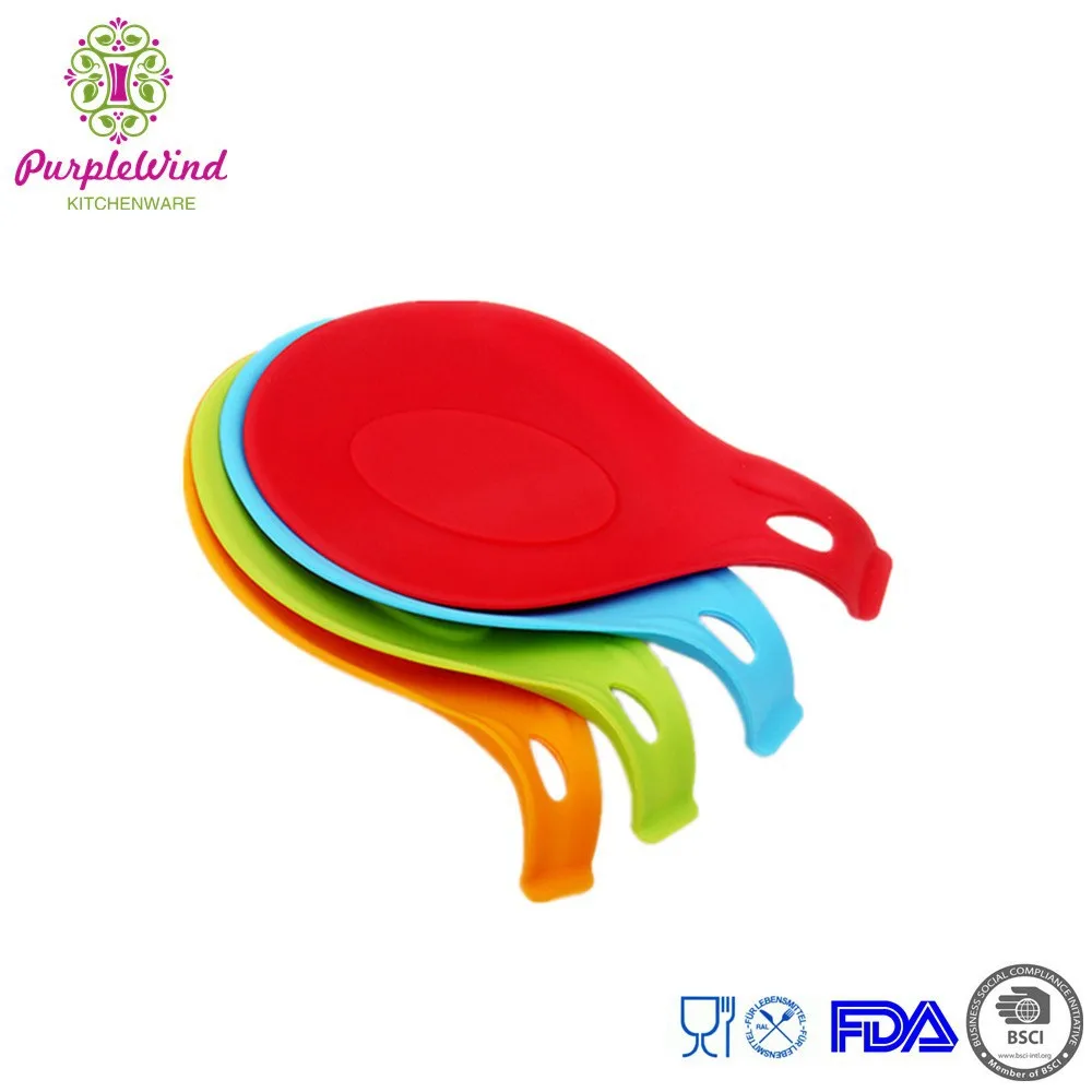 Silicone spoon rest/Tray Utensil Heat Resistant/spoon holder tray