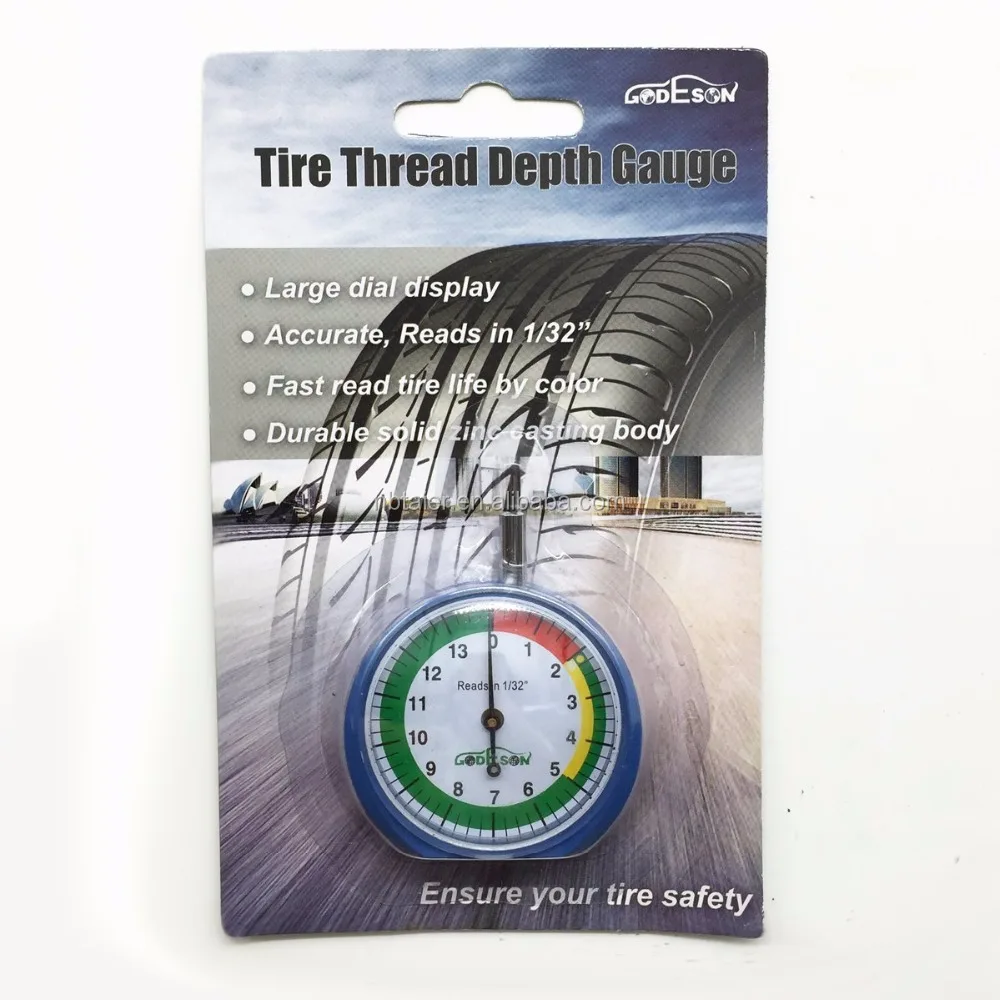 Easy operated high accurate tire tread depth gauge measure tire thread safety tools